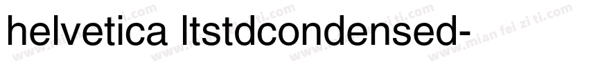 helvetica ltstdcondensed字体转换